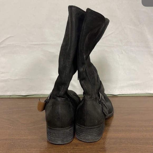 Donald J Pliner Pita Black Leather Mid Calf Boot - Picture 3 of 5